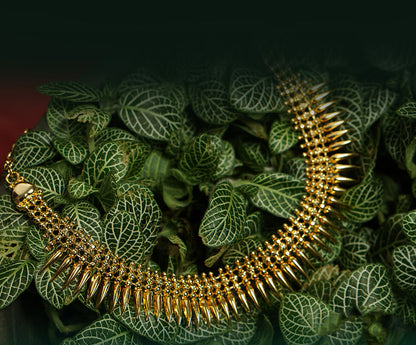 Premium Gold-Plated Mullamottu Necklace
